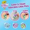 Scribble Scrubbie Pastel Pets (3ct), Grooming Animal Toy for Kids